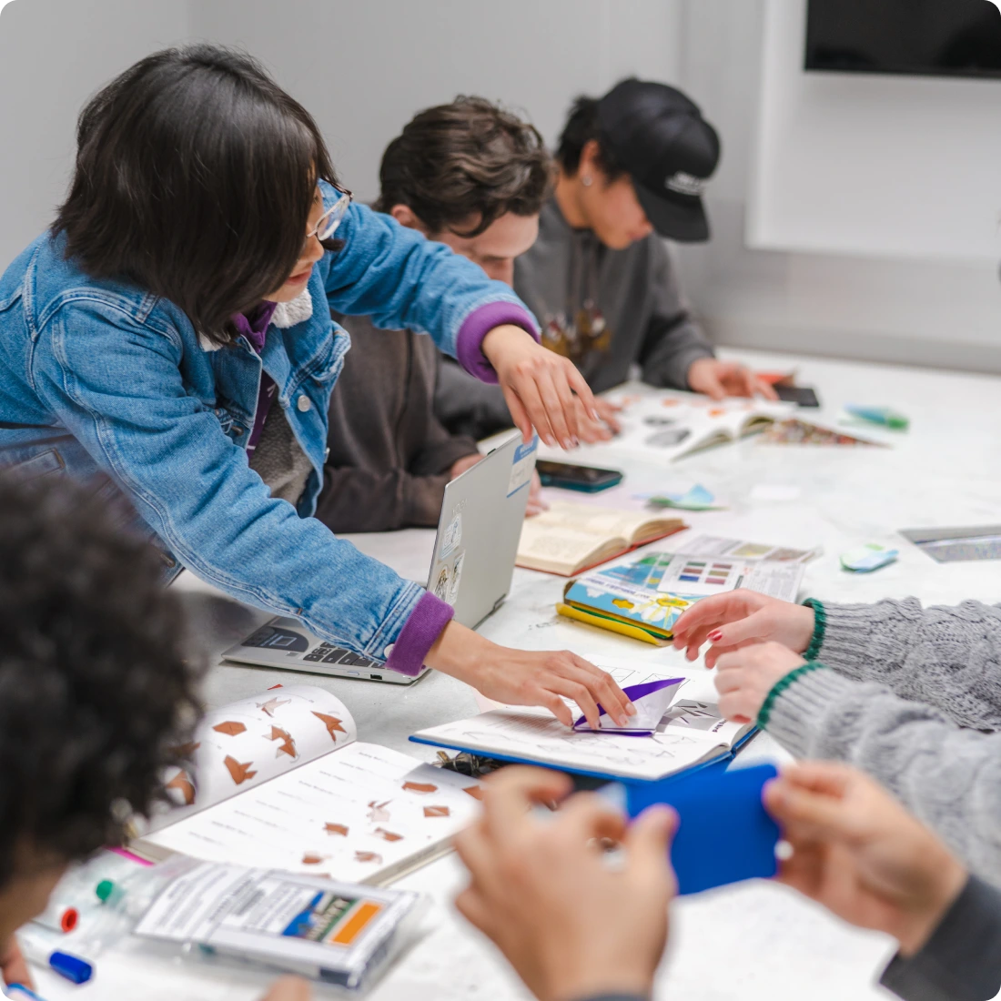People doing crafts